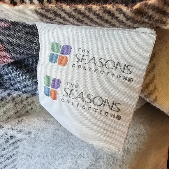 THE SEASONS COLLECTION FLANNEL FLAT SHEET PILLOW CASES QUEEN SIZE PLUS EXTRA - Picture 6 of 7